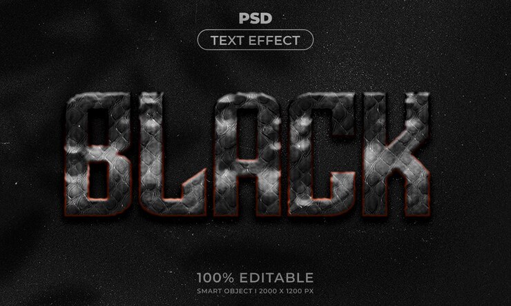 PSD estilo de efecto de texto editable 3d con fondo