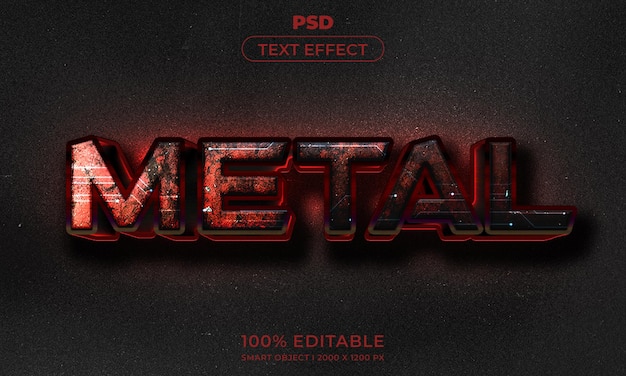 PSD estilo de efecto de texto editable 3d con fondo