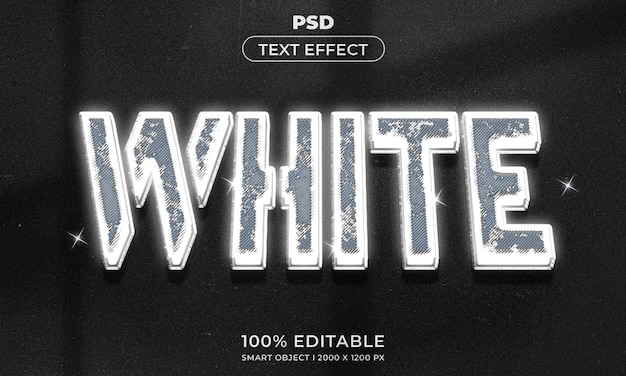 Estilo de efecto de texto editable 3d con fondo