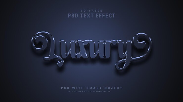 PSD estilo de efecto de texto editable 3d psd premium