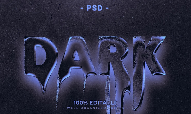 PSD estilo de efecto de texto de photoshop 3d editable con fondo moderno abstracto