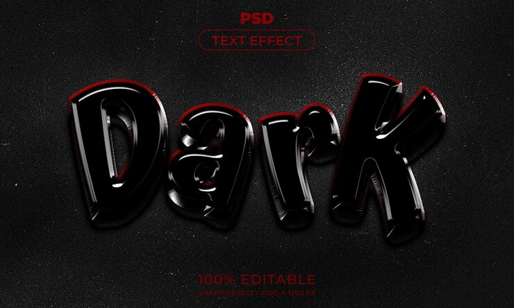 PSD estilo de efecto de texto de photoshop 3d editable con fondo moderno abstracto