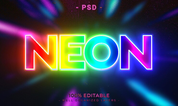 PSD estilo de efecto de texto de photoshop 3d editable con fondo moderno abstracto