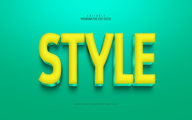 Estilo de efecto de texto psd premium editable