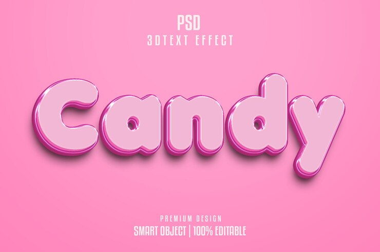 PSD estilo de efectos de texto 3d editables