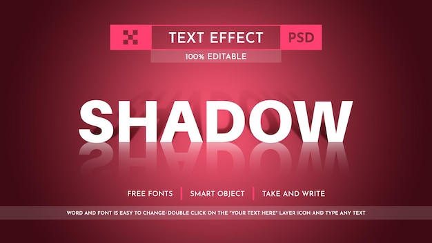 Estilo de fuente de efecto de texto editable de papel reflectante
