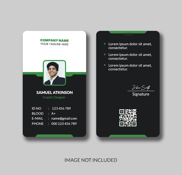 Estilo limpio plantilla de tarjeta de visita moderna y profesional