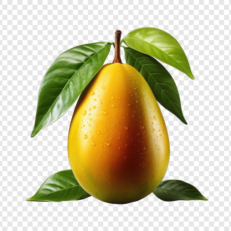 PSD estilo de mango aislado png con fondo blanco ilustración generativa ia