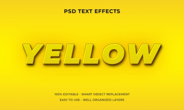 PSD estilo de texto en 3d premium