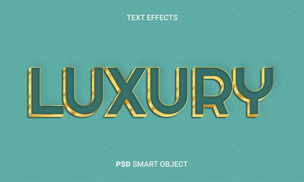 Estilo de texto PSD de efecto 3d editable de lujo