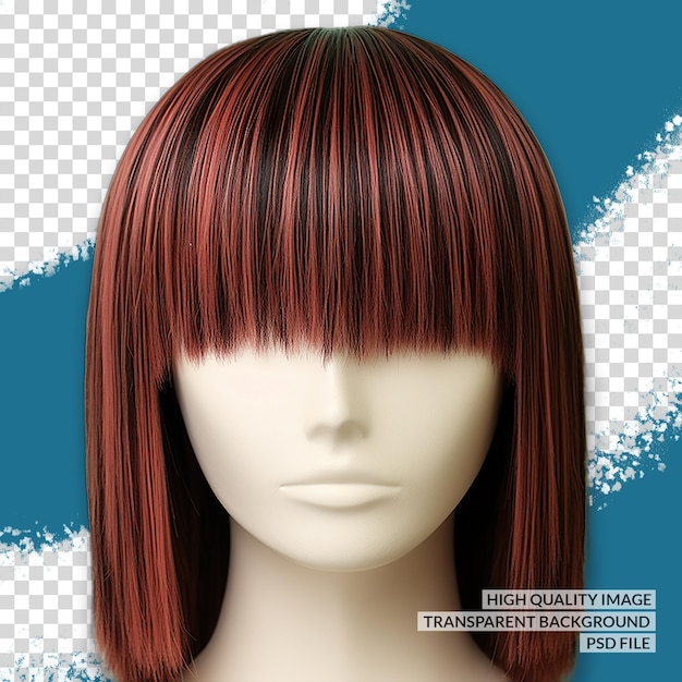 Estilo de trenzado de cabello 3d png clipart trasfondo aislado transparente