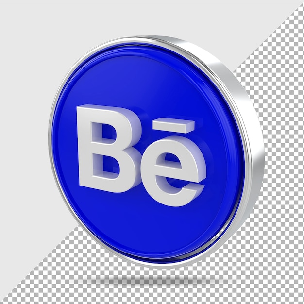 Estilos 3d do logotipo do Behance