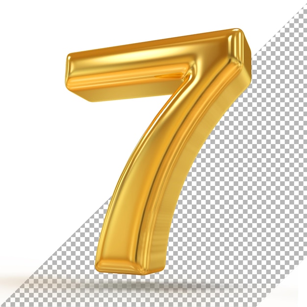 Estilos de renderização 3d de luxo de ouro número 7