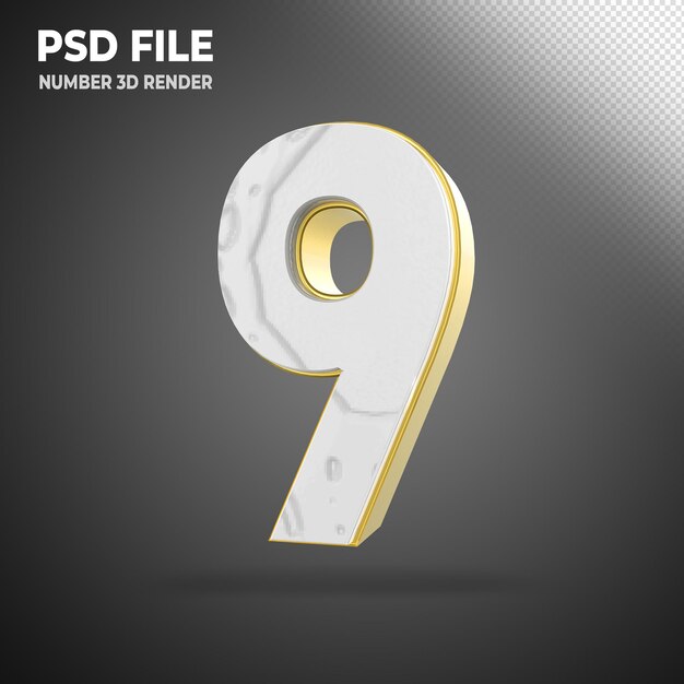 Estilos de oro número 3D