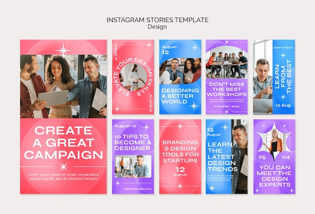 Estrategia de diseño de historias de instagram.