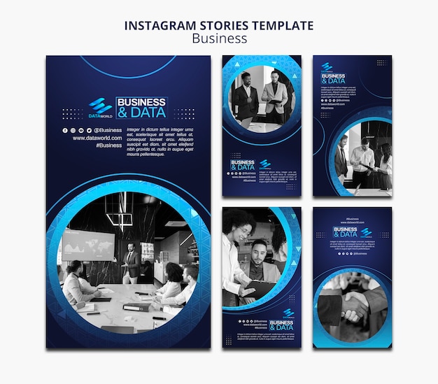 PSD estrategia de negocios en las historias de instagram