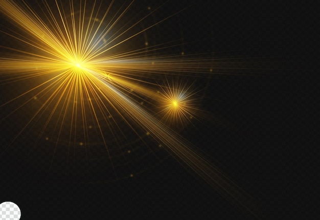 Estratto dell'illuminazione digitale riflesso lente dorata su sfondo scuro