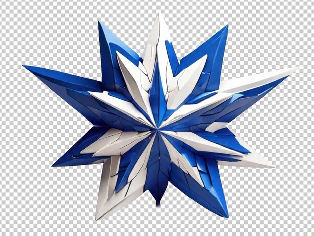 PSD estrela azul 3d