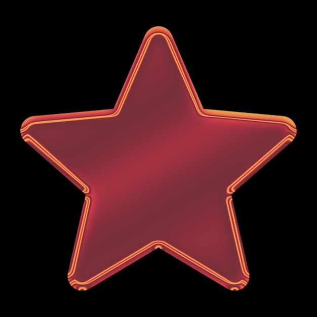 estrela cromo gradiente