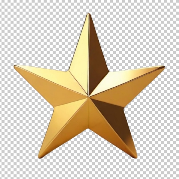 Estrela de ouro 3d