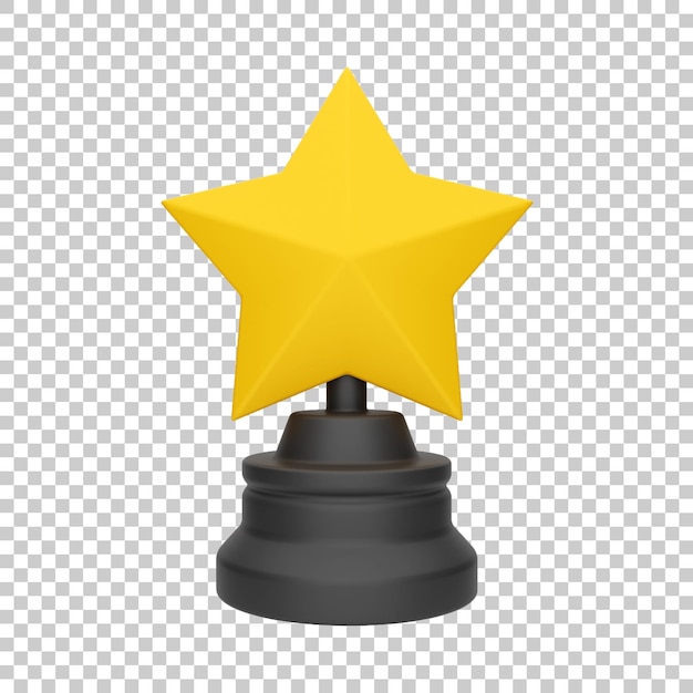 PSD estrela do troféu 3d