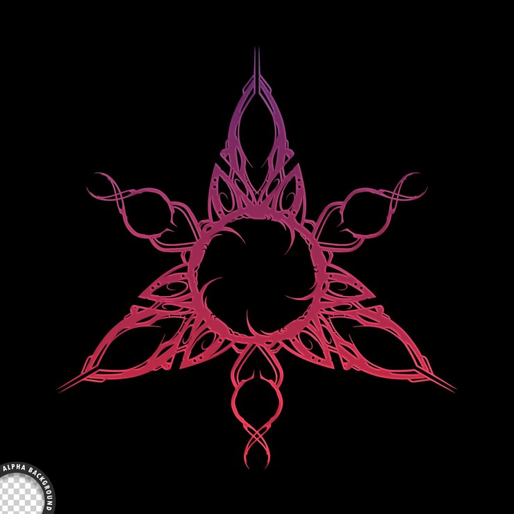 PSD estrela ornamental celestial