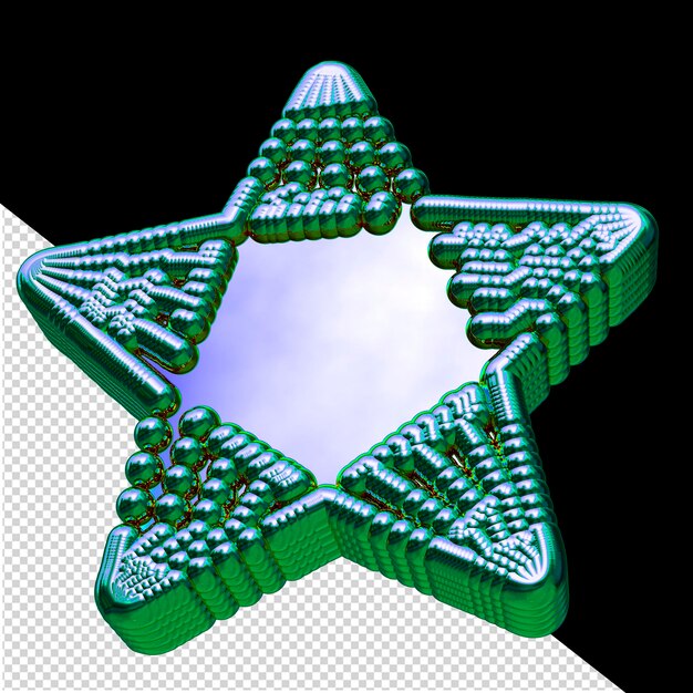 Estrella 3d turquesa