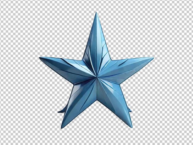 PSD estrella azul en 3d