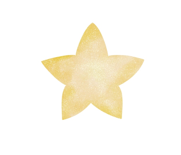 una estrella dorada con un brillo dorado en ella