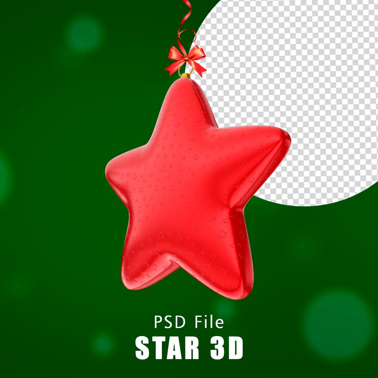 estrella feliz navidad modelo 3d