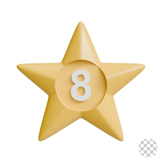 Con la estrella número 8
