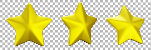 PSD estrella de oro 3d