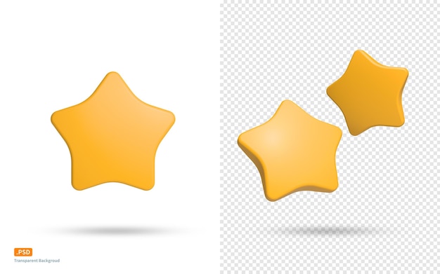 Una estrella con una sombra en ella
