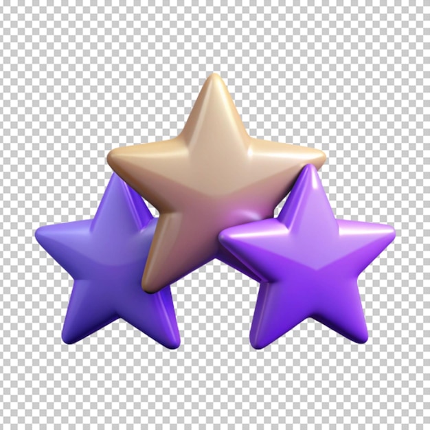 Estrellas de fondo transparente