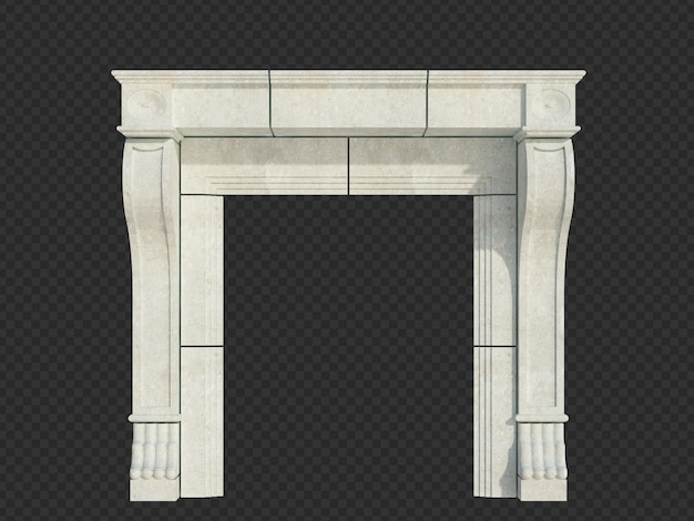 Estructura de edificio de render 3d aislado
