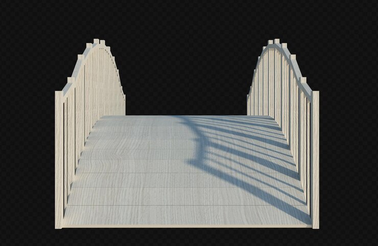 PSD estructura de edificio de render 3d aislado