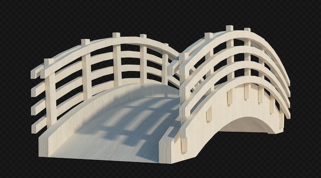 PSD estructura de edificio de render 3d aislado