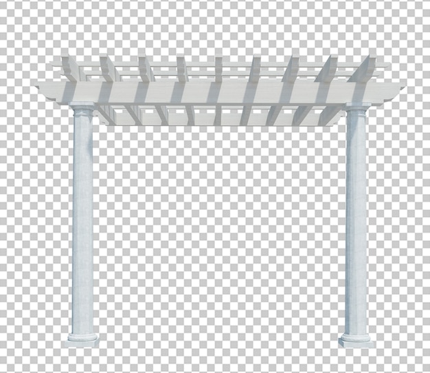 PSD estructura de edificio de render 3d aislado