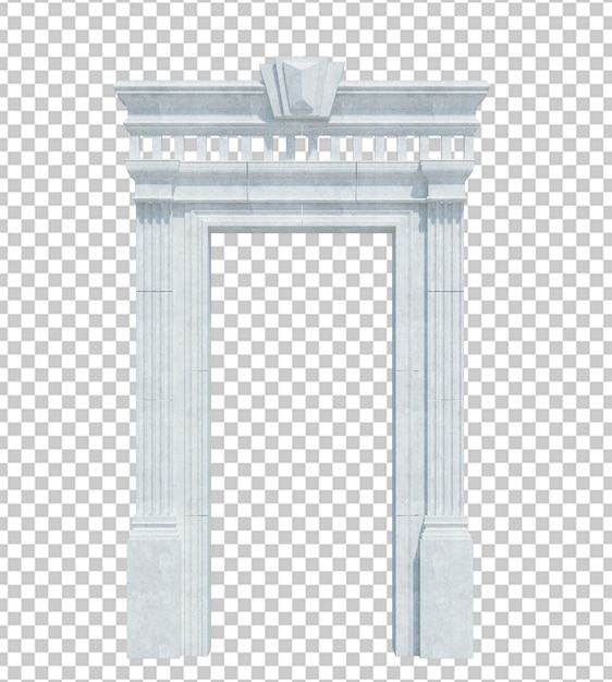 Estructura de edificio de render 3d aislado