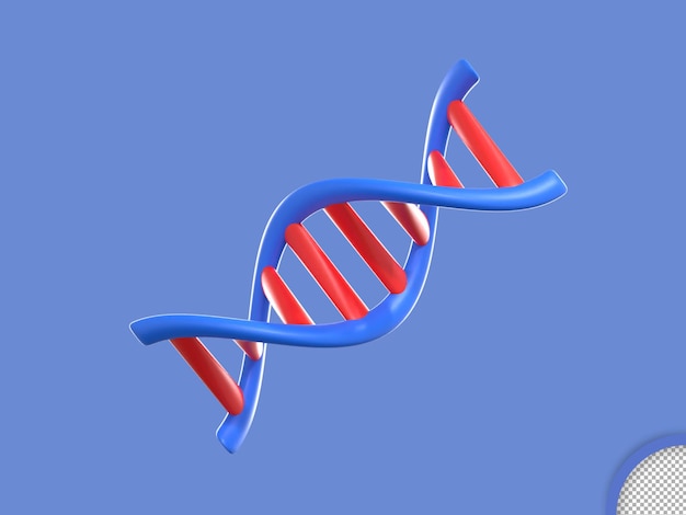 PSD estructura de icono médico de representación 3d del adn