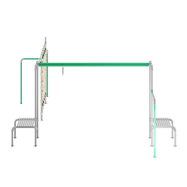 PSD estructura de juego niños pagando tings al aire libre gimnasio área de juego sin fondo diseño diferente png fondo blanco aislado modelo 3d abstracto