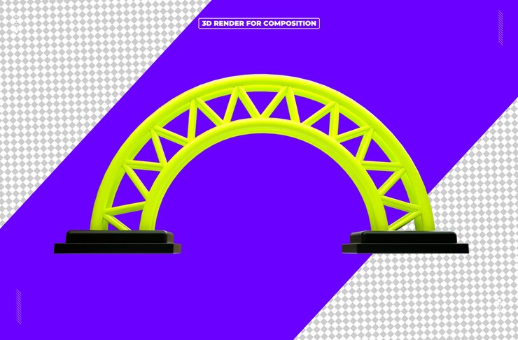 PSD estructura de la luz del reflector renderizada en 3d