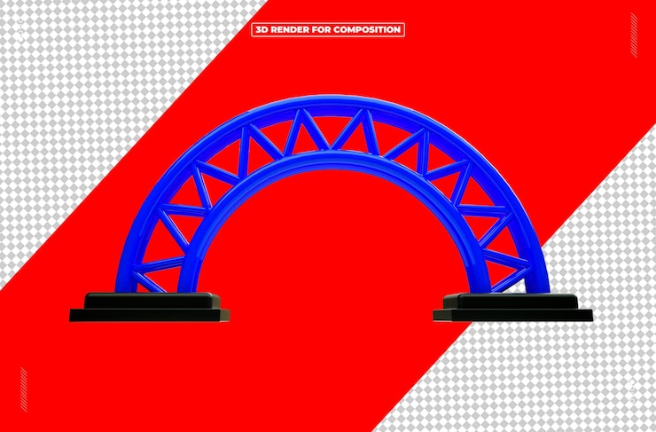 PSD estructura de la luz del reflector renderizada en 3d