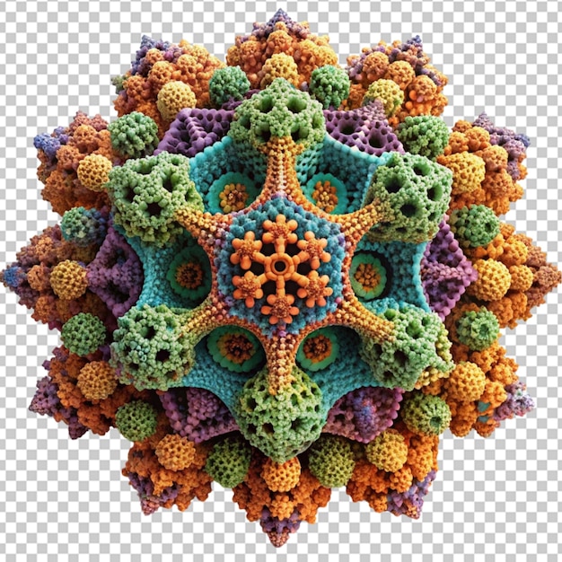 Estructuras fractales 3D creadas algorítmicamente