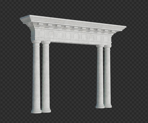 Estrutura de construção 3D Render