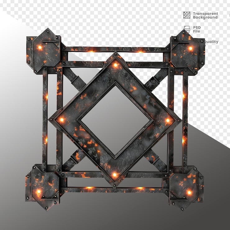 PSD estrutura de ferro elemento 3d composicao elemento di struttura del ferro 3d composizione