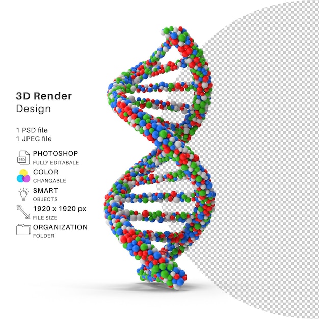 Estrutura de vírus abstrata modelagem 3D arquivo PSD vírus realista