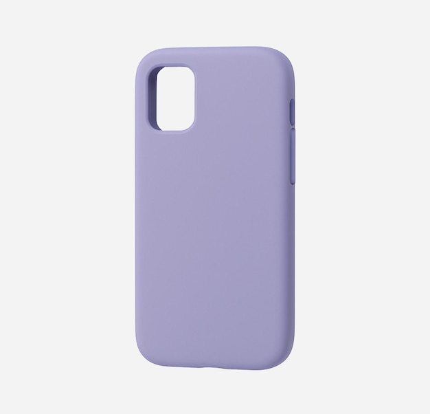 Estuche de silicona púrpura para el teléfono