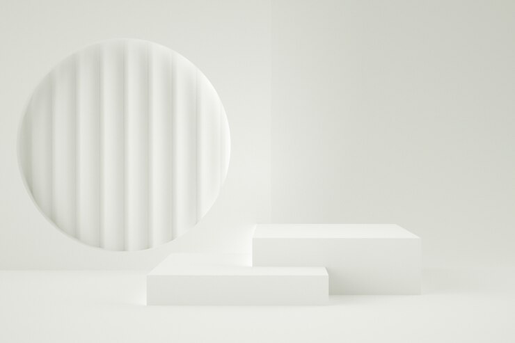 Etapa geométrica 3d para la colocación del producto.