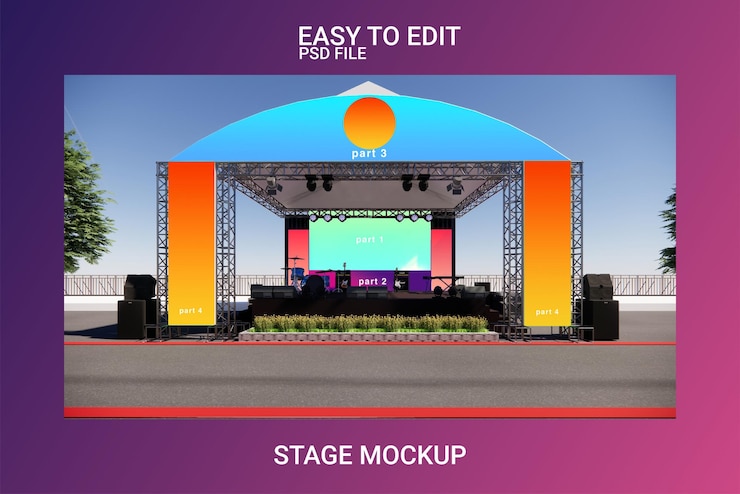 PSD etapa de maquetación 3d editable